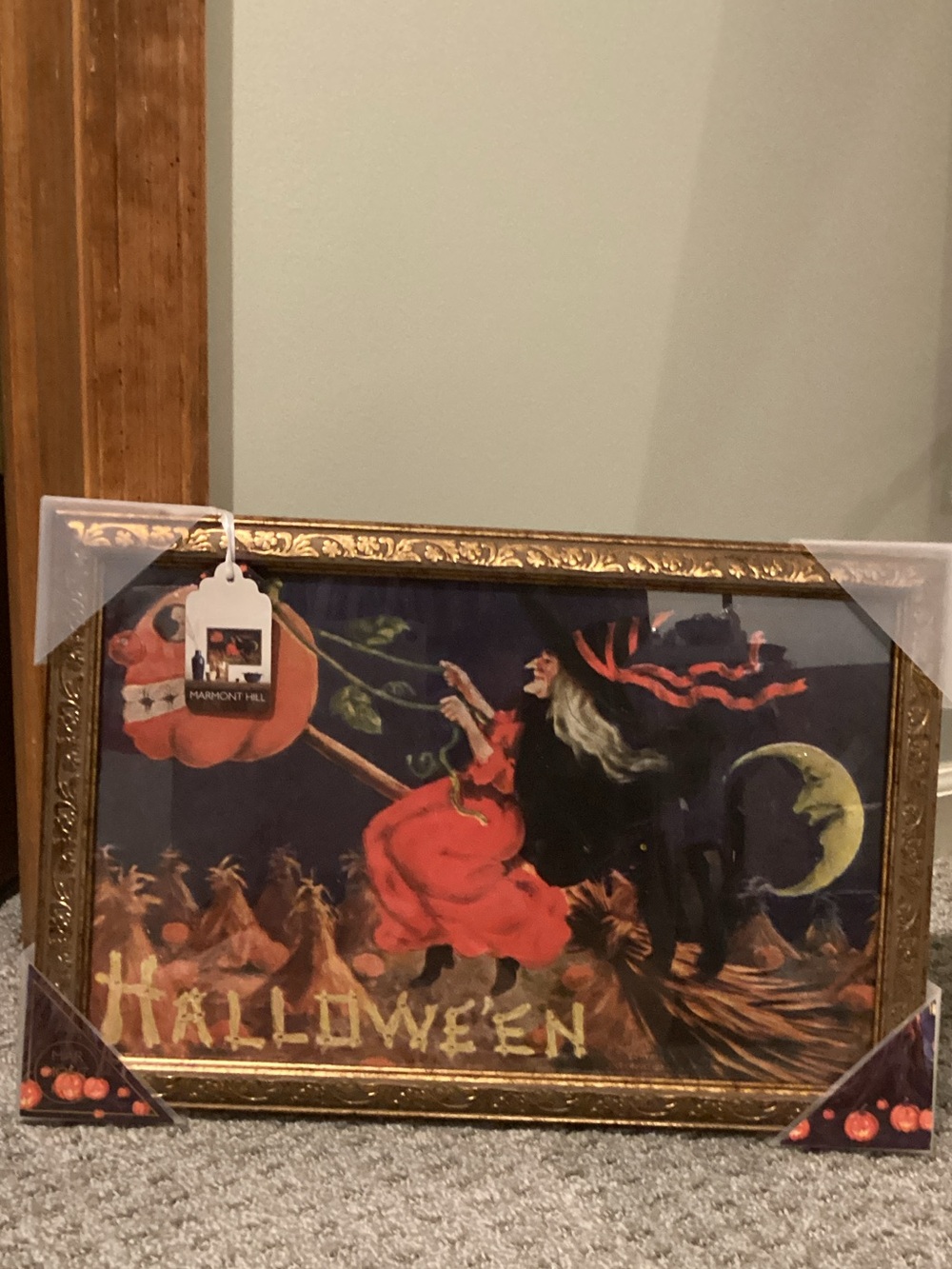 Marmont Hill Vintage Inspired Halloween Witch Picture